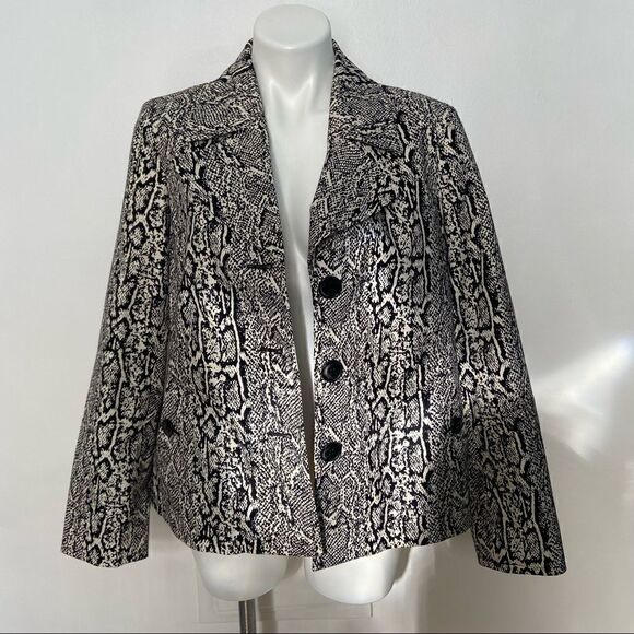 Jones New York Snake print blazer jacket - Picture 1 of 12